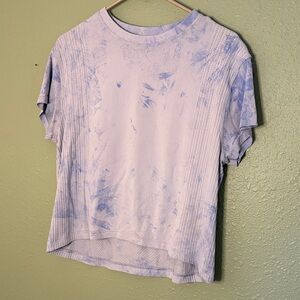 Lululemon athletic Blue Tie-Dye Top